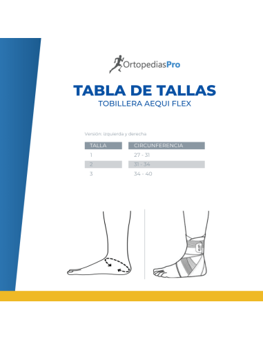 Tobillera Push med Aequi flex